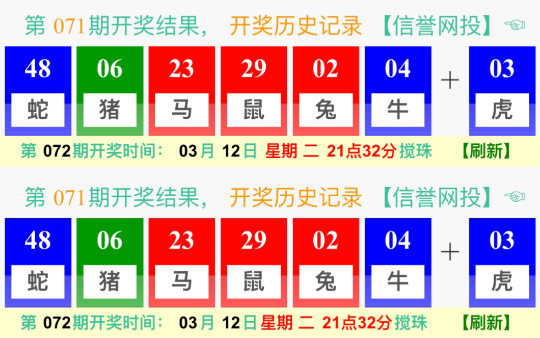 快速獲取最新開獎信息
