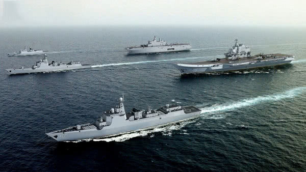 淄博艦編隊(duì)，強(qiáng)大的海上力量展現(xiàn)，淄博艦編隊(duì)，展現(xiàn)強(qiáng)大的海上力量