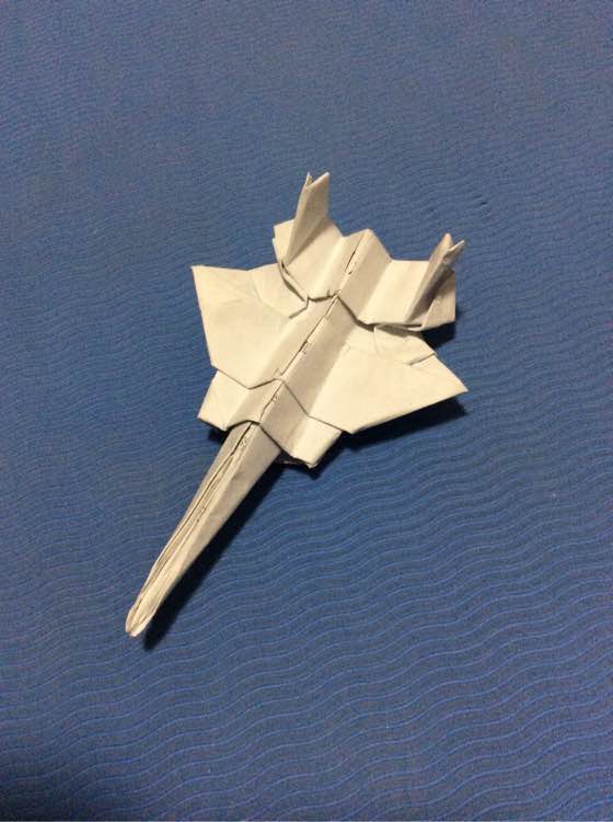 T-50戰(zhàn)機折紙藝術，小小桃的折紙教程，T-50戰(zhàn)機折紙藝術，小小桃的折紙教程詳解